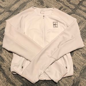 [Nike] White Zip Up